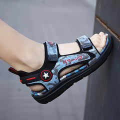 Boys Open Toe Sandals Lightweight Breathable Summer Beach Shoes