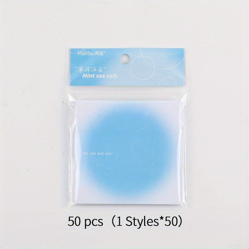 50pcs Note Pad Sticky Note Paper Message Stickers To Do List