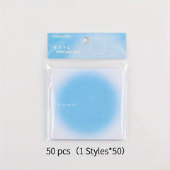 50pcs Note Pad Sticky Note Paper Message Stickers To Do List