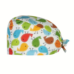 Casual Work Cap Surgical Caps Floral Cartoon Animal Scrub Caps Women Nurse Hat