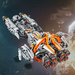 High Tech Starship Combat Aircraft Building Block MOC Educational Toys