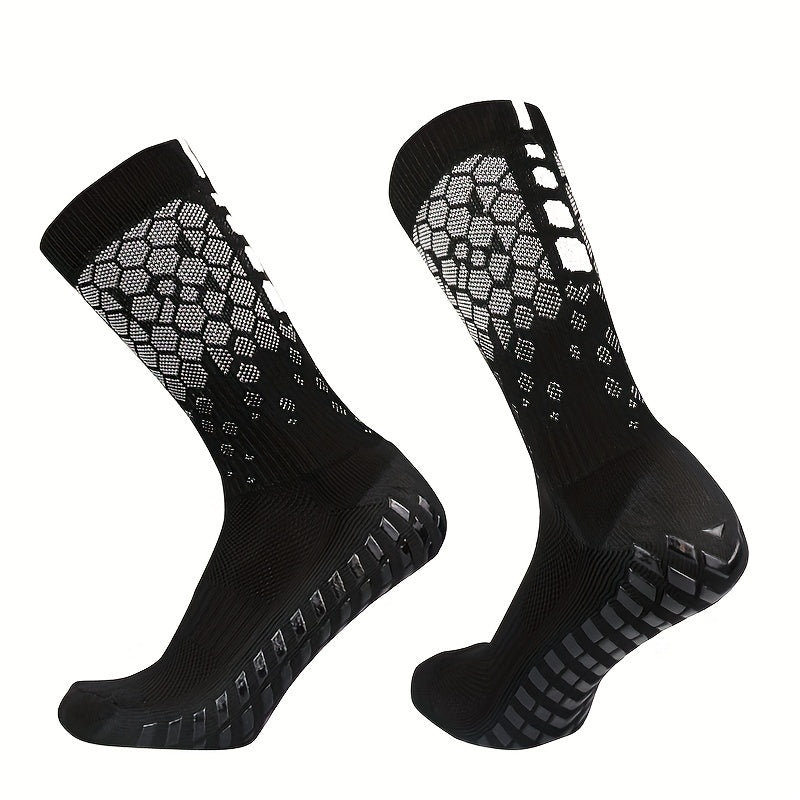 Unisex Breathable Football Socks Silicone Bottom Non-slip Soccer Socks