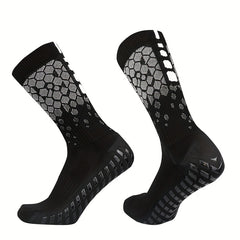 Unisex Breathable Football Socks Silicone Bottom Non-slip Soccer Socks
