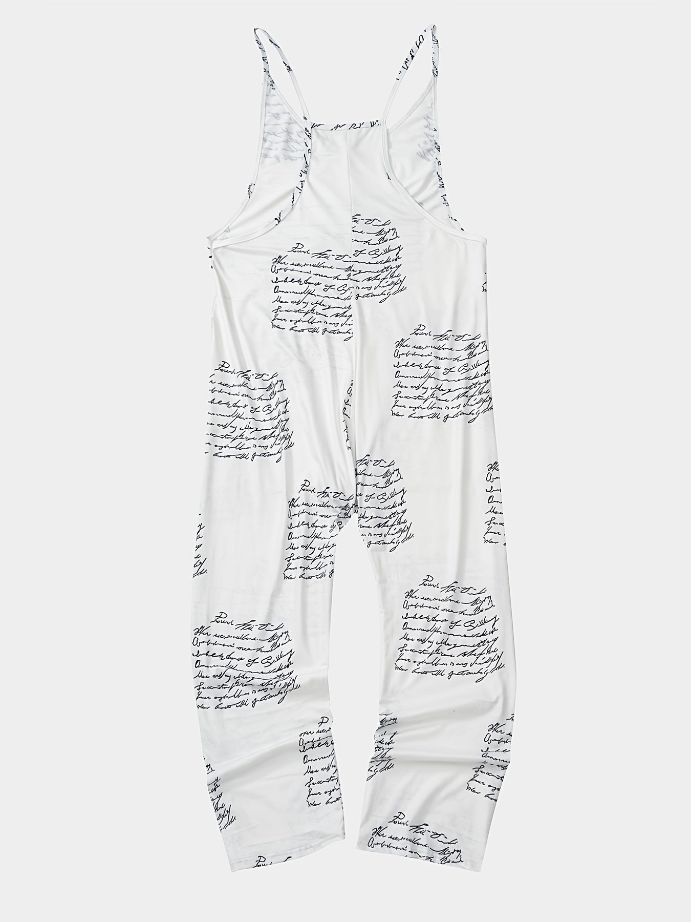 Letter Print Casual Overall Jumpsuit for Women