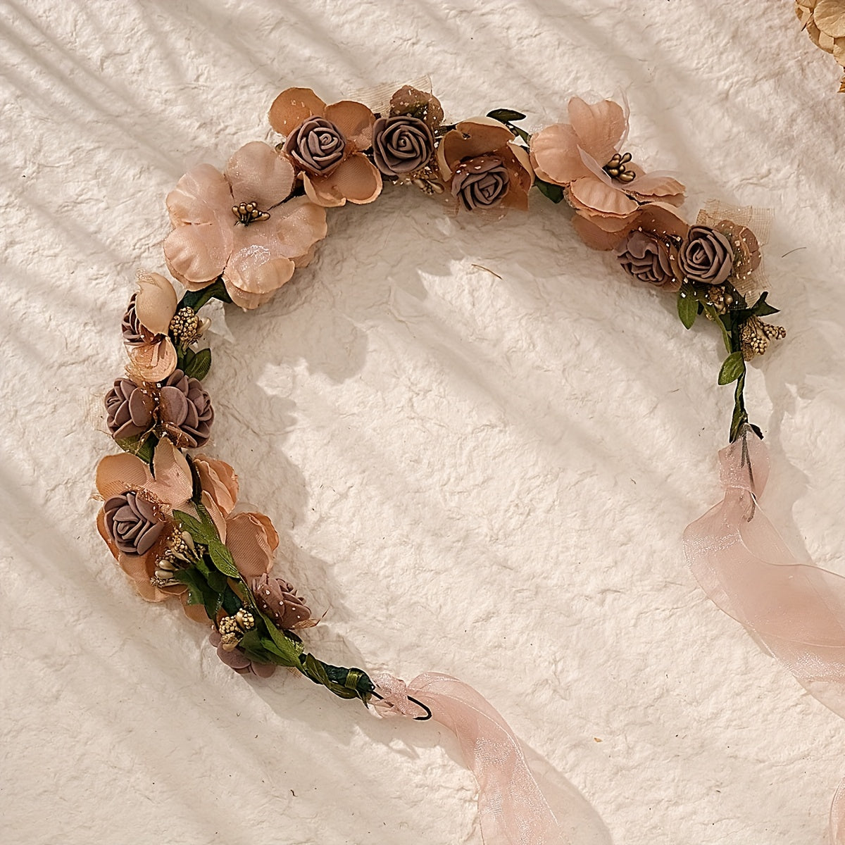 Flower & Rose Decor Hair Band Bridal Wedding Headwear