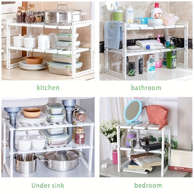 1pc Stainless Steel Storage Rack Shoe Rack Cabinet Holder Home Closet Organizer