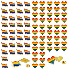 5pcs Gay Pride Rainbow Enamel Lapel Pin Set LGBTQ Flag LGBTQ Lapel Pin