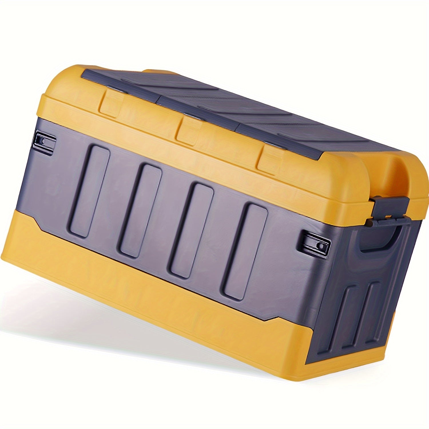 40L Outdoor Storage Box Fishing Container Double Layer Cover with Grids