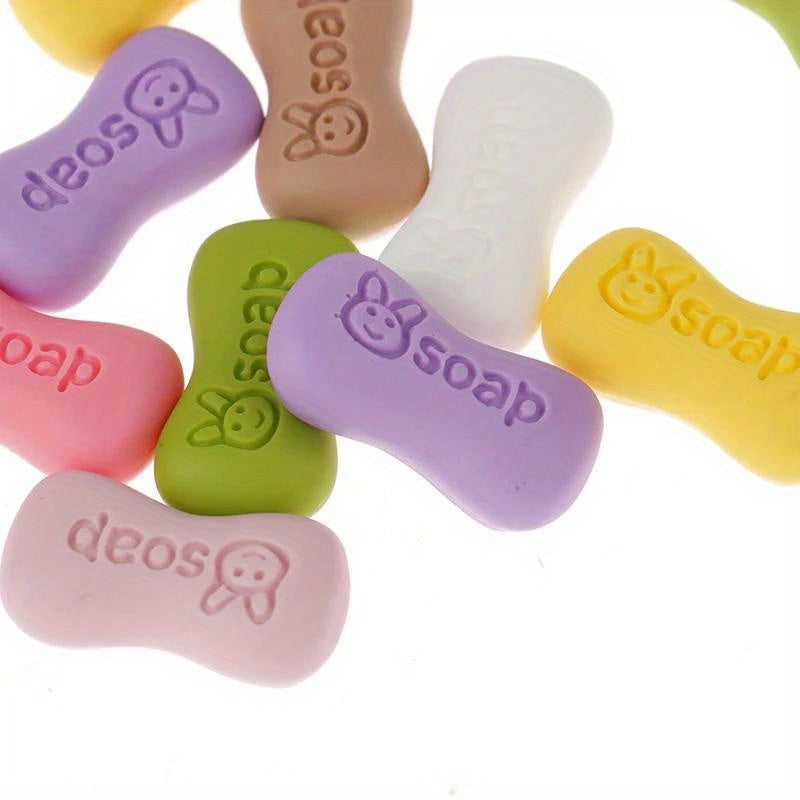 6 Pack Mixed Dollhouse Soaps PVC 14 Age Decorative Bathroom Accessories