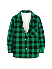 Men's Plaid Button Up Flannel Shirt