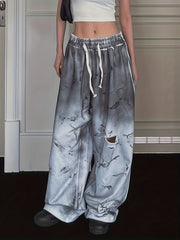 Women's Casual Ripped Loose Sports Pants