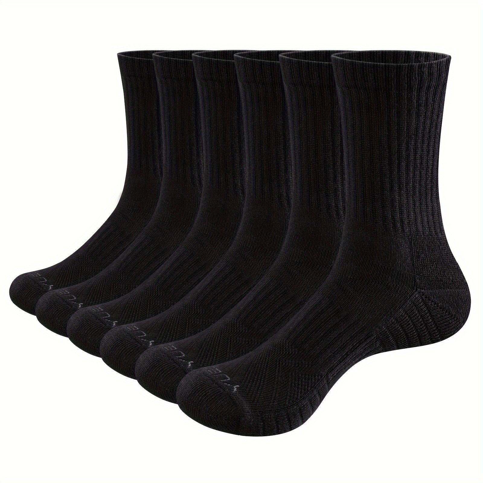 6 Pairs Men's Mid Tube Outdoor Sports Socks