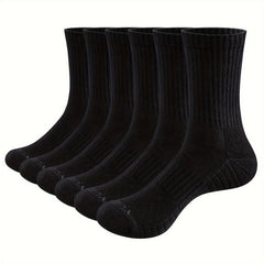 6 Pairs Men's Mid Tube Outdoor Sports Socks