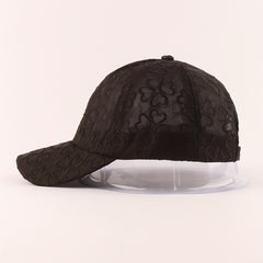 Flower Embroidery Mesh Baseball Cap Sunshade Dad Hat Lightweight Sun Hats