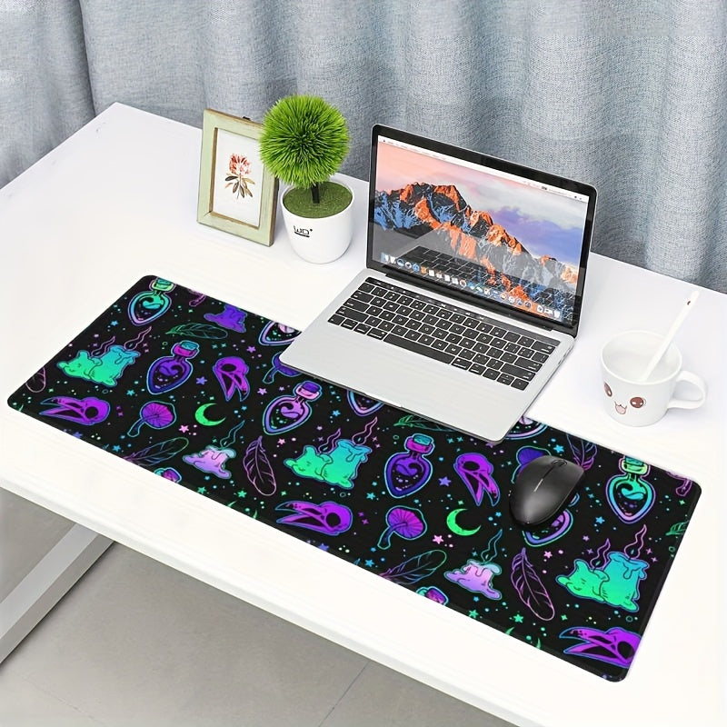 Dark Purple Gaming Mouse Pad XL Desk Mat Anime Extended Mouse Pads
