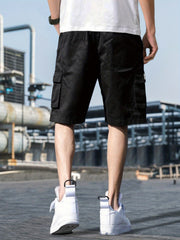 Men's Cargo Shorts with Flap Pockets