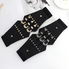 Women's Western Corset Belt Elastic Waist Belts for Dresses