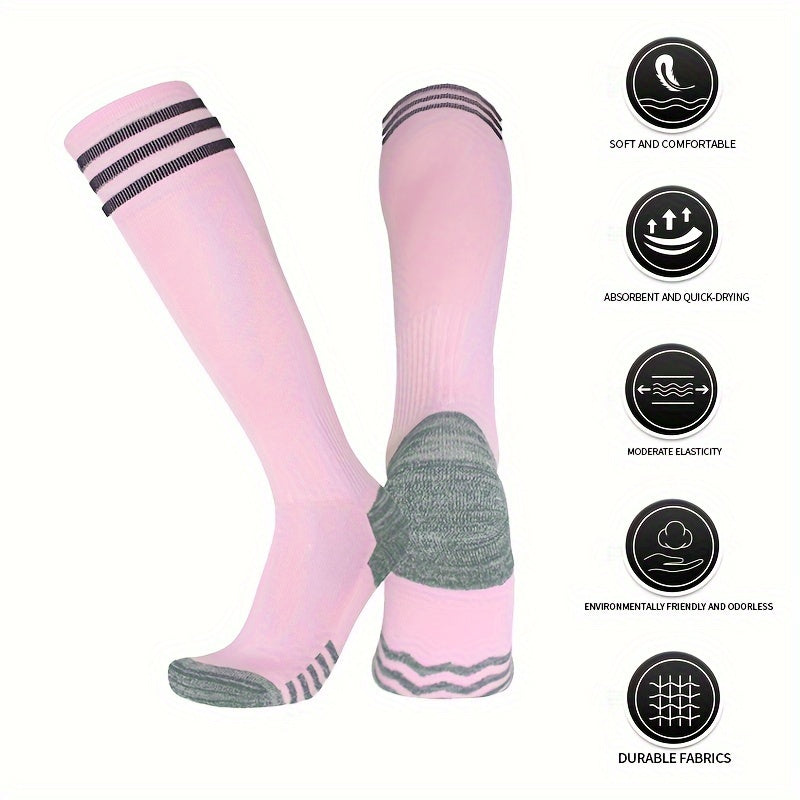 Men's Compression Over Calf Sport Socks - Breathable for Cycling Running