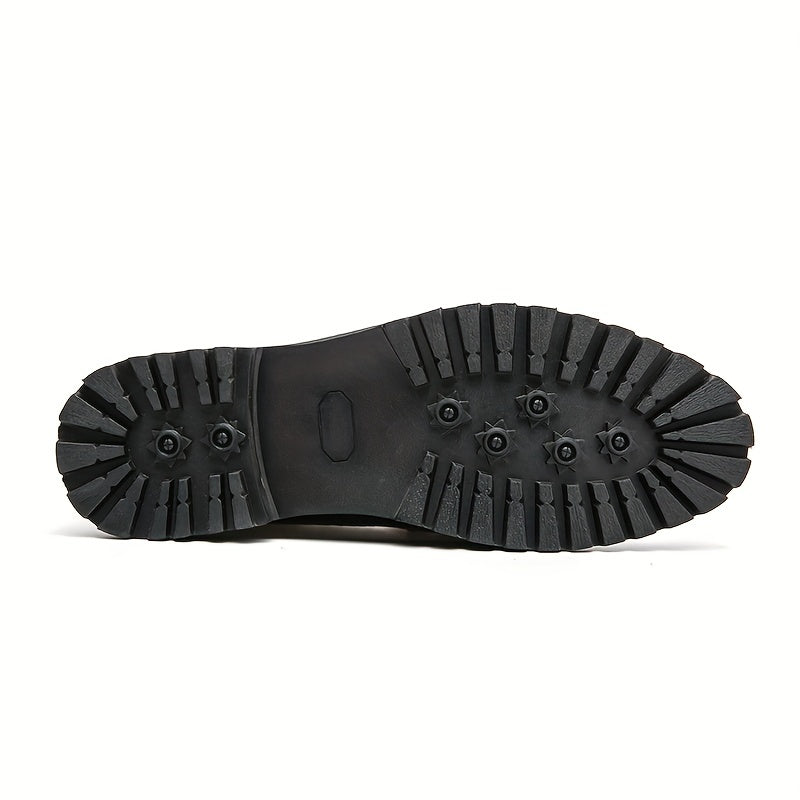 Men's Buckle Straps Slip On Monk Shoes - Smart Casual Walking Shoes