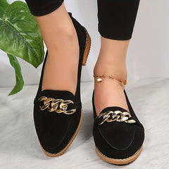 Women's Chain Decor Sneakers Casual Slip On Outdoor Shoes