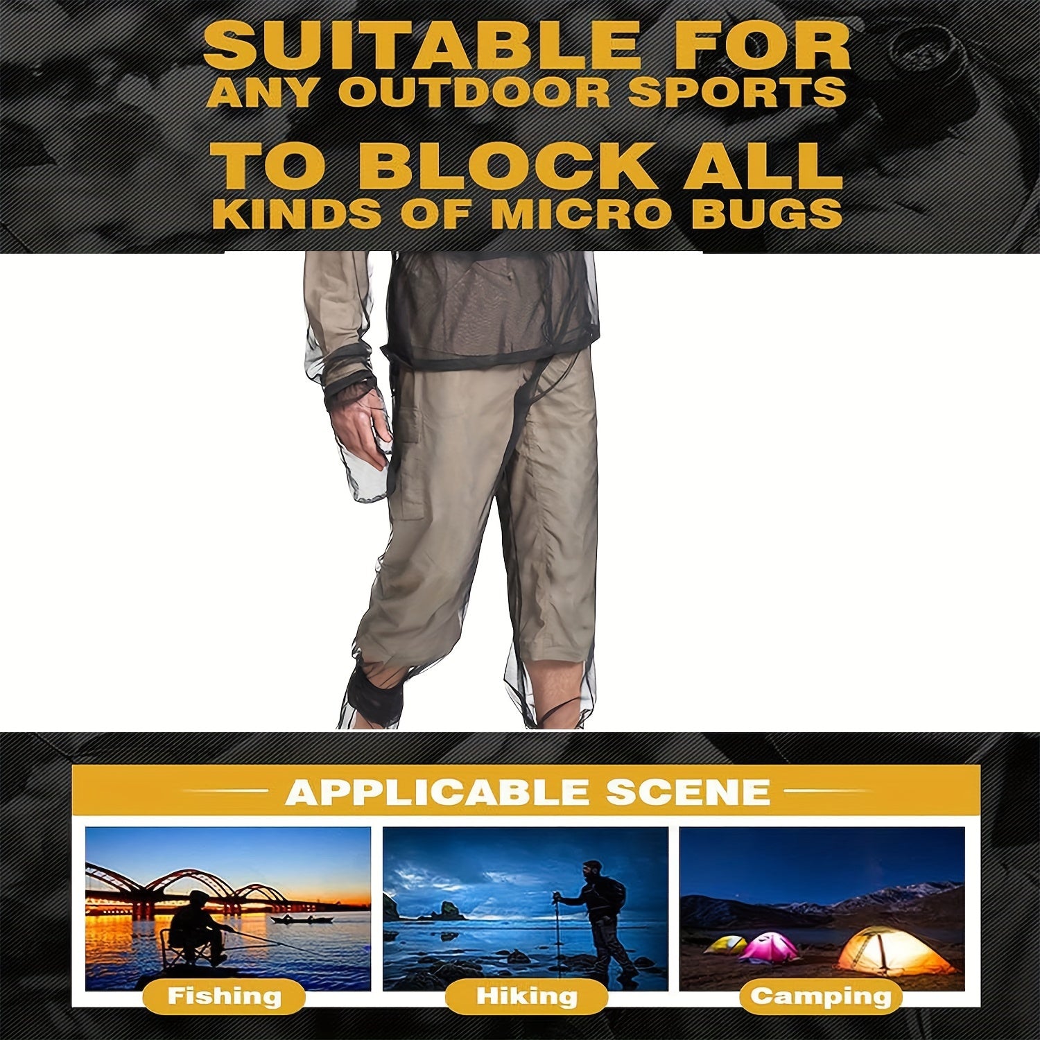 Anti Mosquito Mesh Pants With Carrying Bag