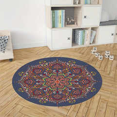 Floral Area Rug Non Slip for Living Room Bedroom Nursery Wear Resistant
