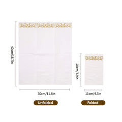 50pcs Golden Floral Disposable Hand Towels for Weddings