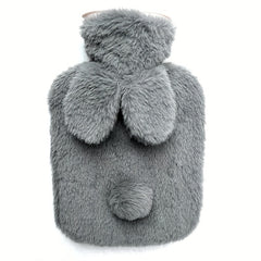 500ml Winter Warm Water Bag Plush Cover Rabbit Hand Warmer