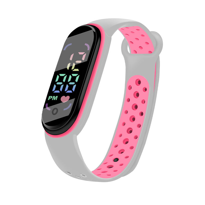 Kids Silicone Strap Digital Watch, Boys Girls Wristwatch