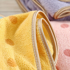 1pc Polka Dots Hand Towel Soft Thickened Face Towel For Home Bathroom