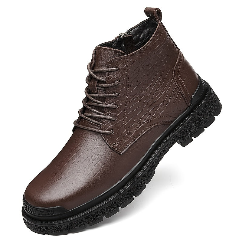 LAORENTOU Men's High Top Motorcycle Boots