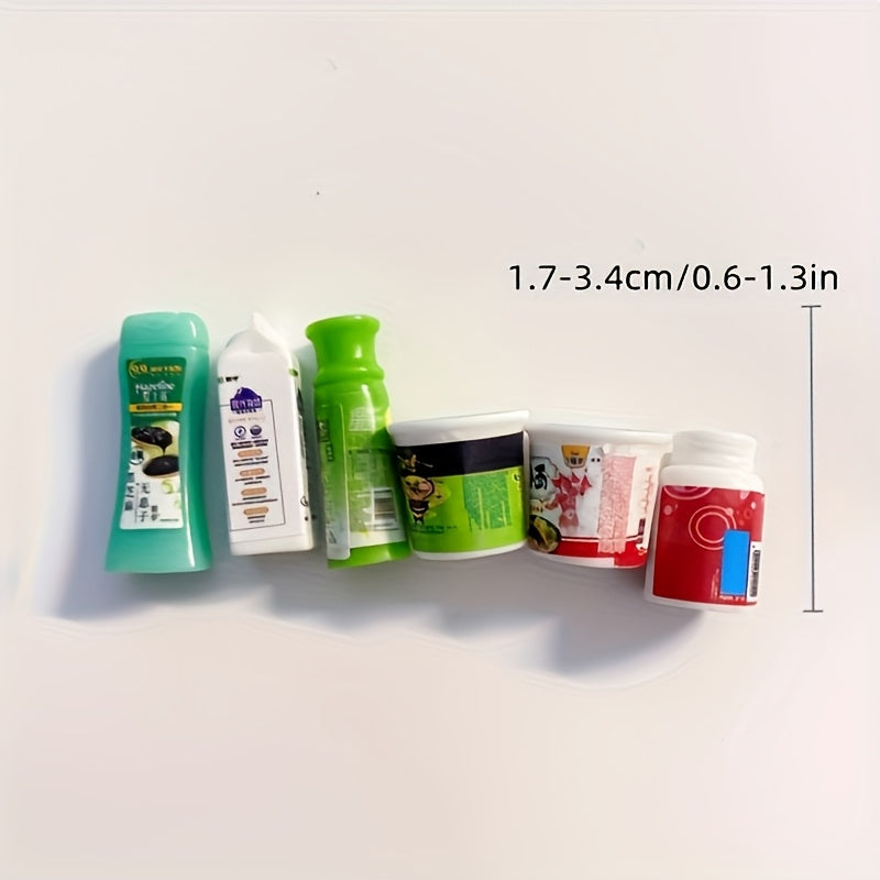 5pcs Mixed Plastic Shampoo Bottles Minihouse Accessories