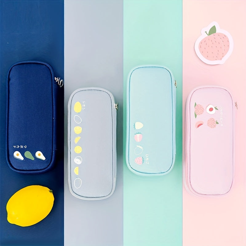 Fruit Pattern Makeup Bag Zipper Storage Pouch