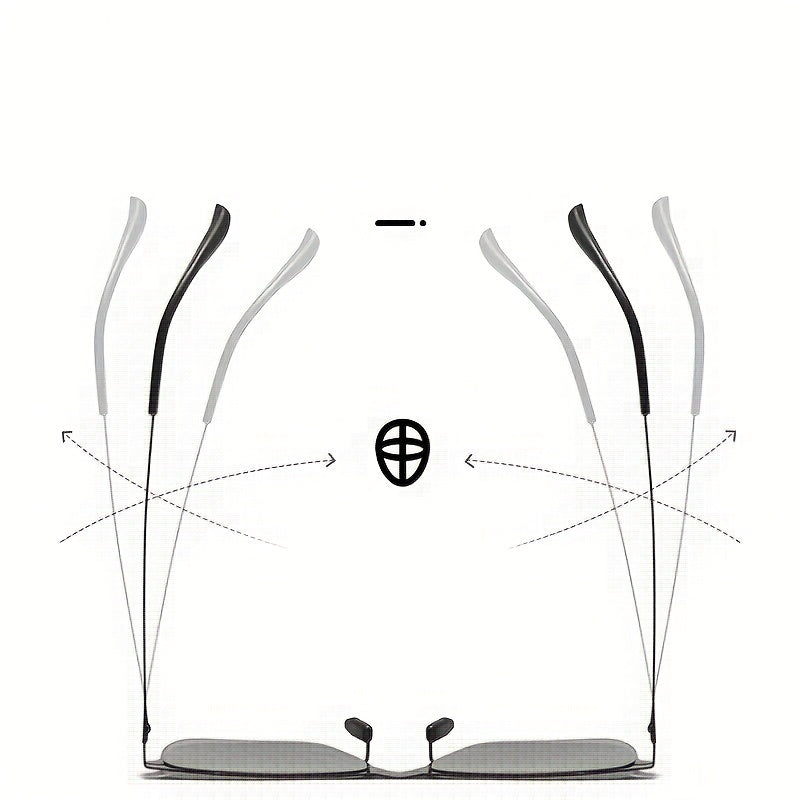 Men's Stainless Steel Polarized Sunglasses for Outdoor Activities
