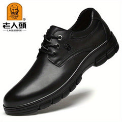 LAORENTOU Men's Leather Oxford Dress Shoes Wedding Business Party Banquet Office