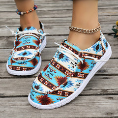 Comfortable Walking Shoes Lightweight Low Top Travel Sport Flat Shoes