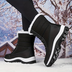 Women's Non slip High Tube Snow Shoes Warm Thick Bottom Shoes