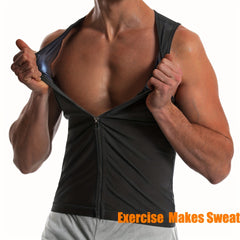 Men's Sauna Suit Waist Trainer Vest Sweat Workout Trimmer
