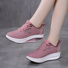 Women's Thick Bottom Travel Walking Shoes Breathable Non slip Sport Shoes