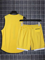 Men's 2 Piece Outfit Tanktop and Basketball Shorts Set