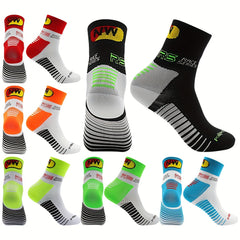 Men's Mid Crew Sport Socks Nylon Blend Breathable for Basketball Training