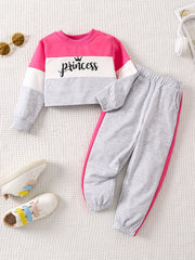 Girls Princess Long Sleeve Sweatshirt & Sweatpants