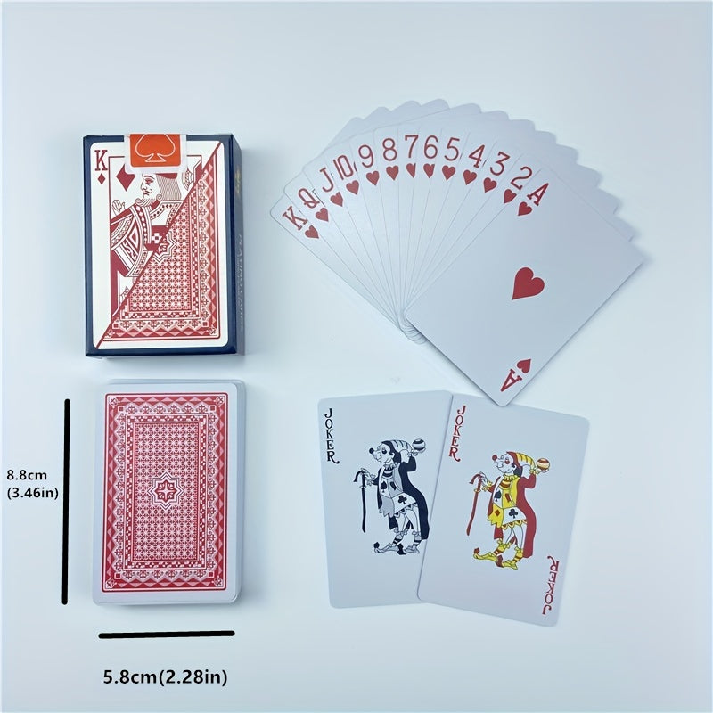 Waterproof Plastic Playing Cards 5.8X8.2in, Foldable & Washable
