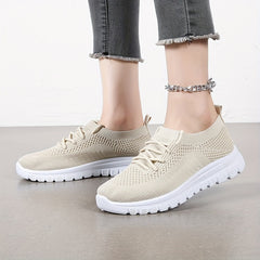Mesh Non-Slip Sports Sneakers Lightweight Lace-Up Casual Gym Shoes