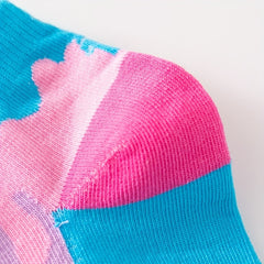 4 Pairs Colorblock Ankle Socks Women's Low Cut Stockings
