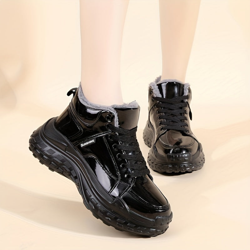 Women's Thick Sole Snow Boots Non Slip Winter Warm Short Boots