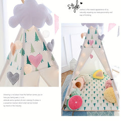 Kids Indoor Princess Tent with Star Lights