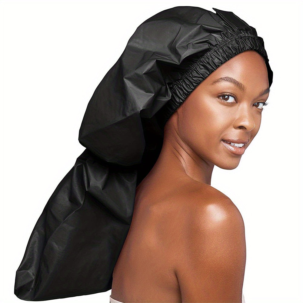 Women's Jumbo Shower Cap PVC Waterproof Cap for Dreadlocks & Long Hair