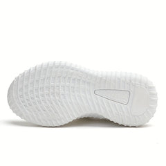 Women's Solid Running Shoes Hook & Loop Fastener Outdoor Sneakers