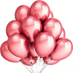 50pcs 30 48 Cm Metal Balloons Colorful Decoration with Pump